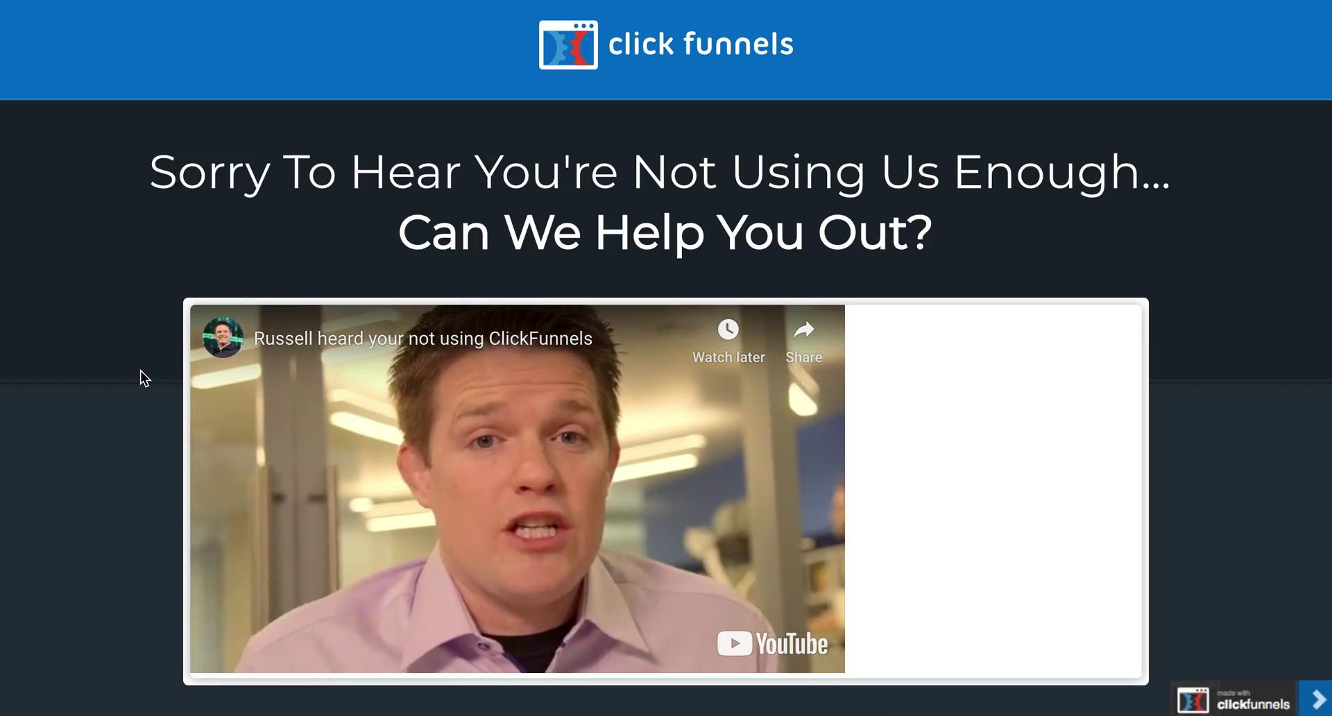 Downgrading your account on ClickFunnels video thumbnail