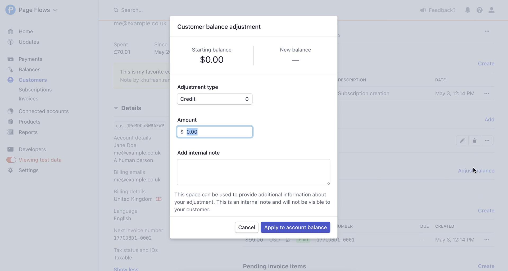 CRM screenshot