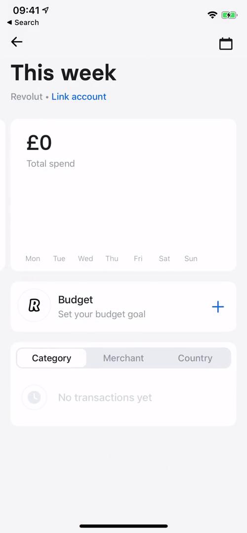 Screenshot of Stats on Creating a budget on Revolut user flow