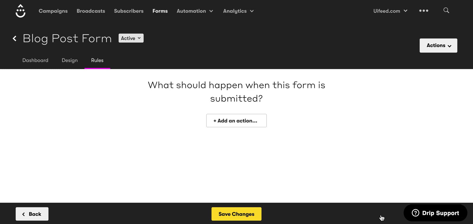 Creating a form screenshot