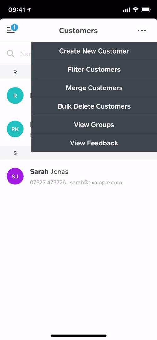 CRM screenshot