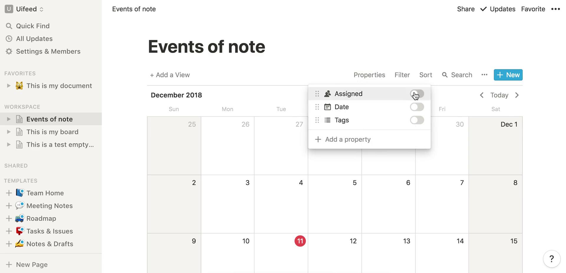 Creating a calendar screenshot