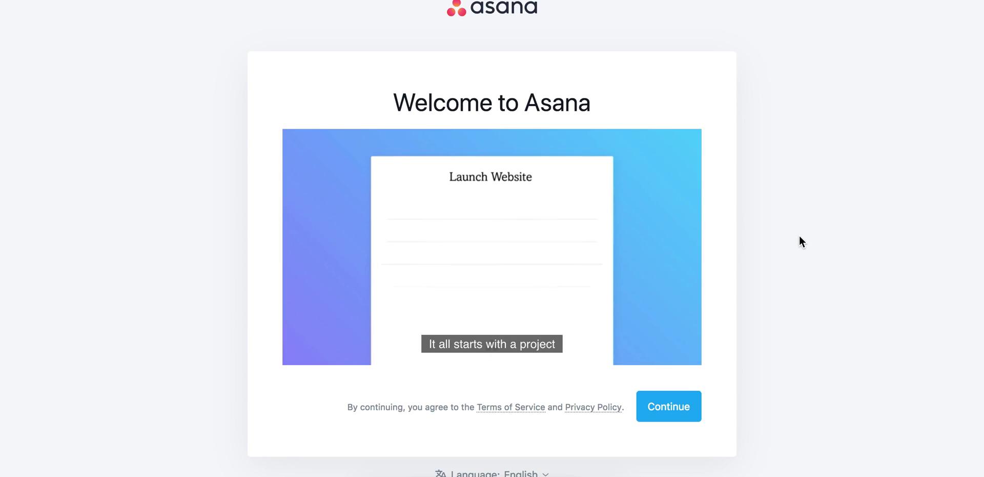 Onboarding screenshot