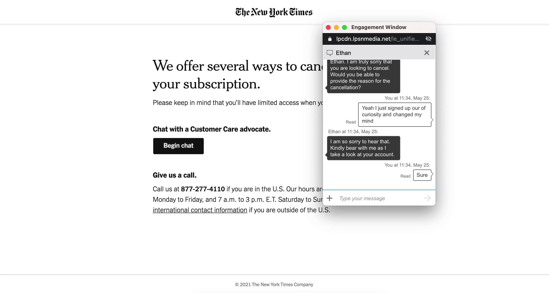 Cancelling your subscription on The New York Times video thumbnail