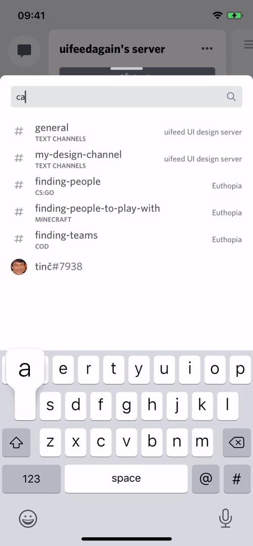 Searching screenshot