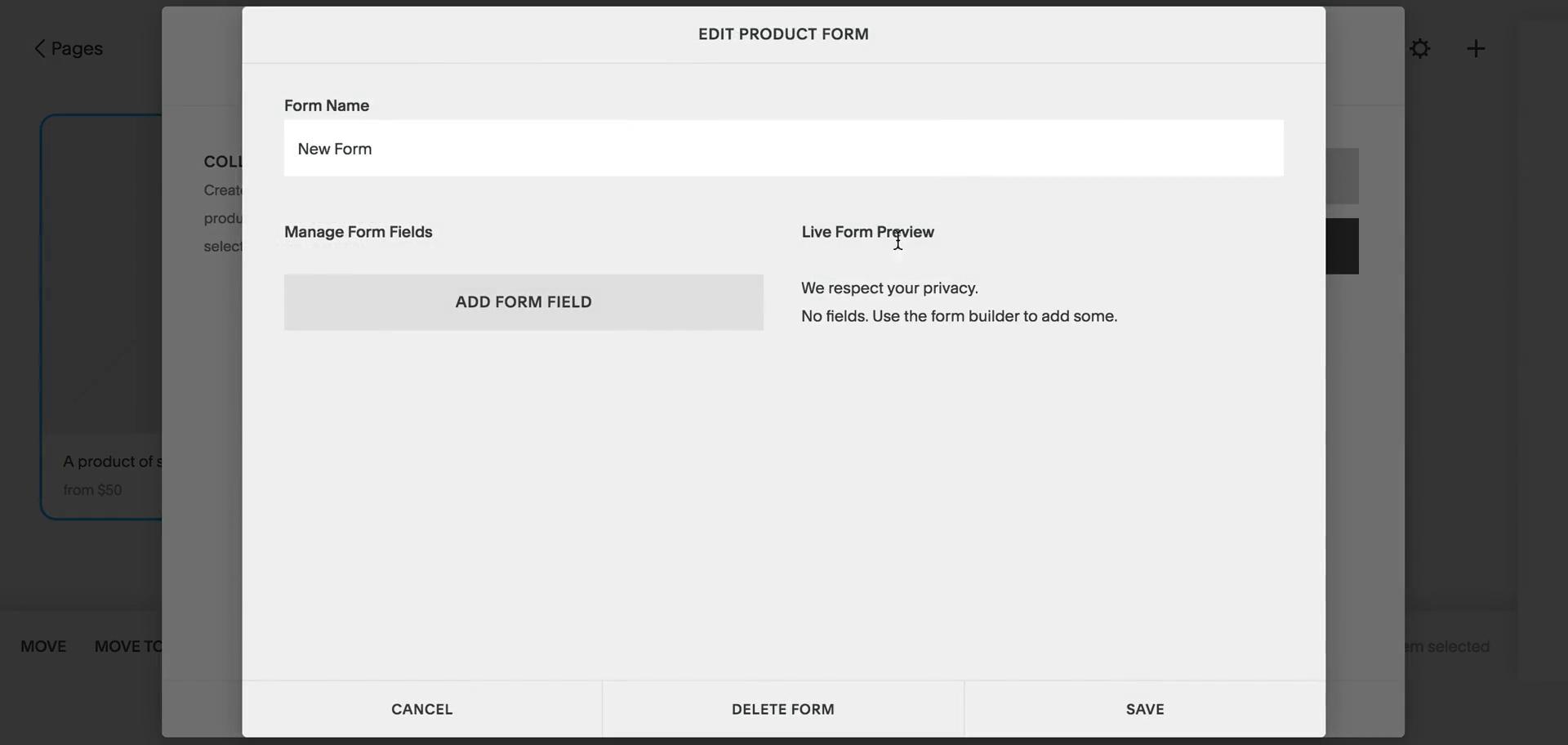 Adding a product screenshot