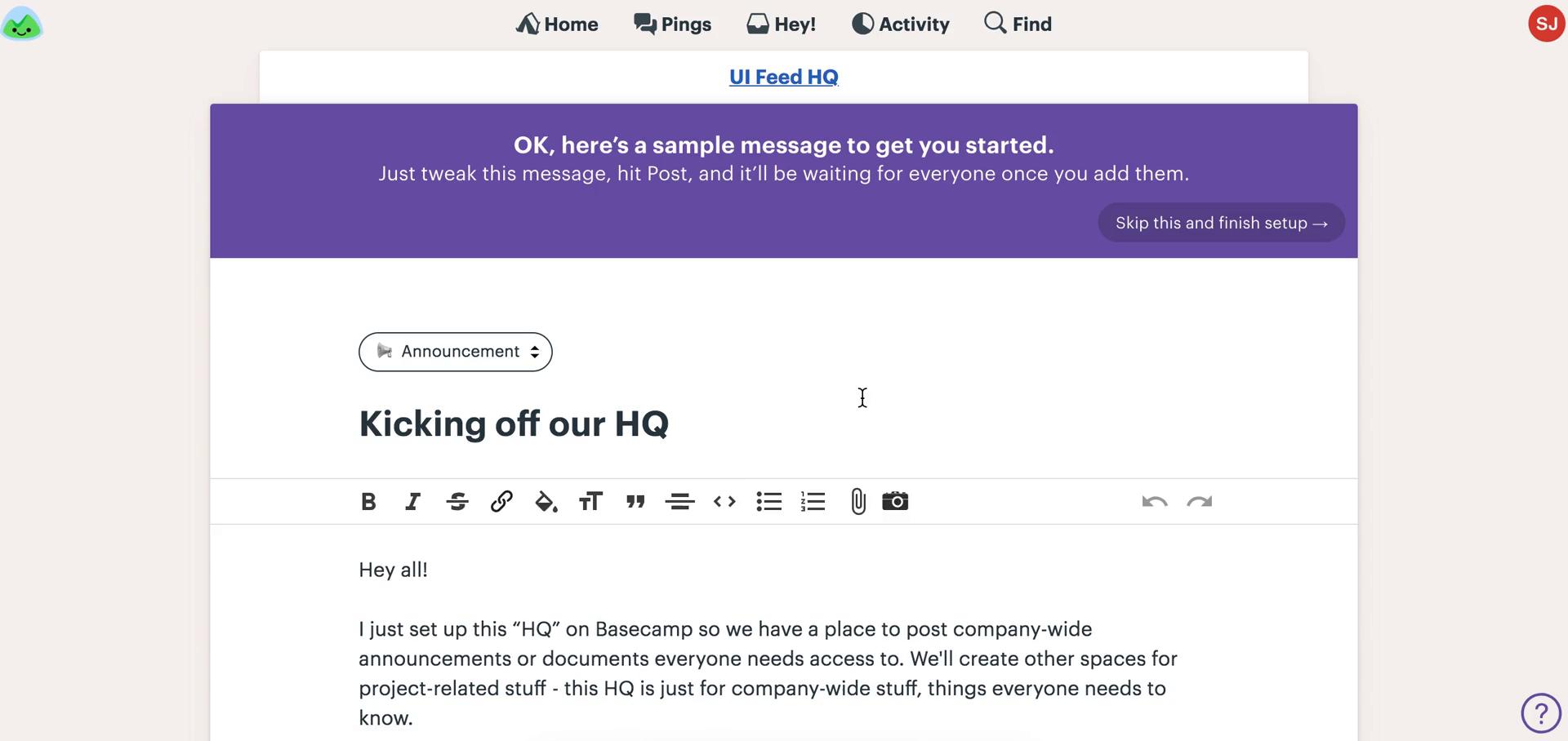 Onboarding screenshot