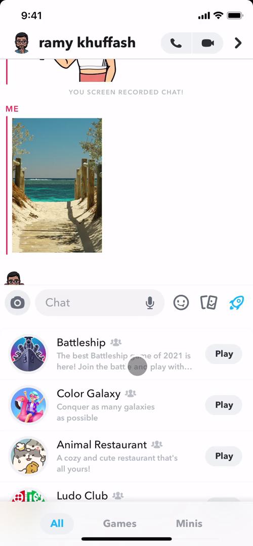 Chat screenshot