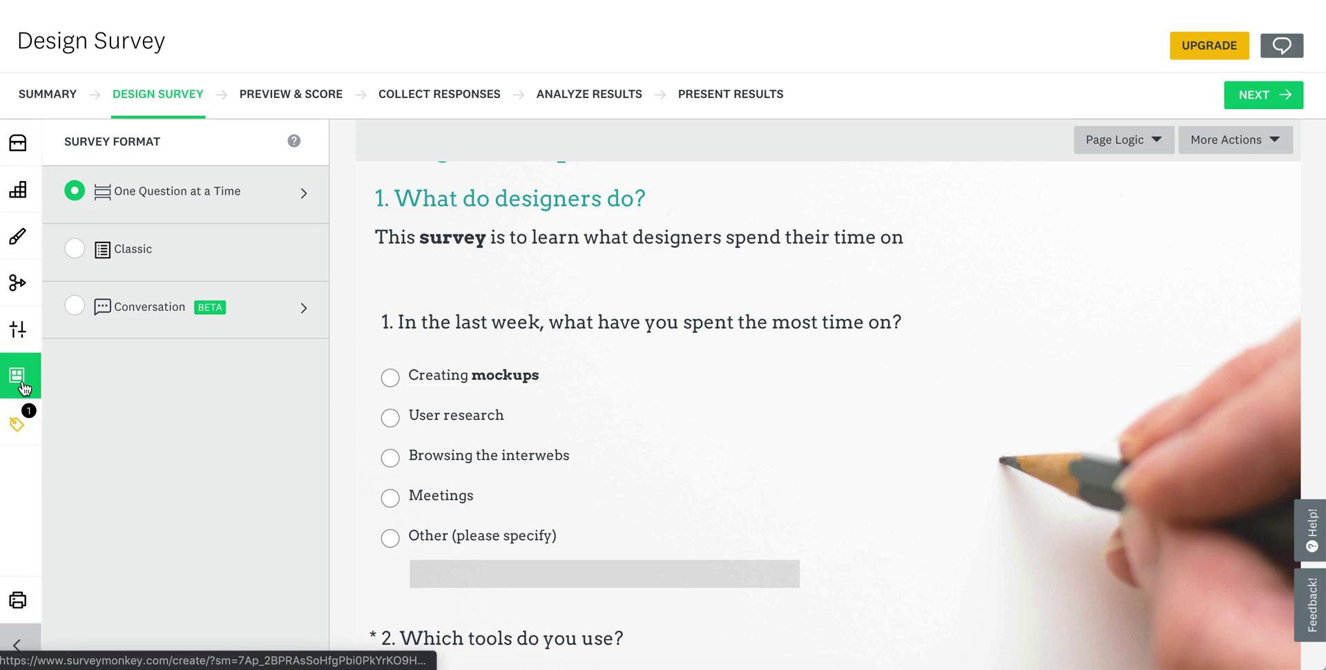 Creating a form on SurveyMonkey video thumbnail