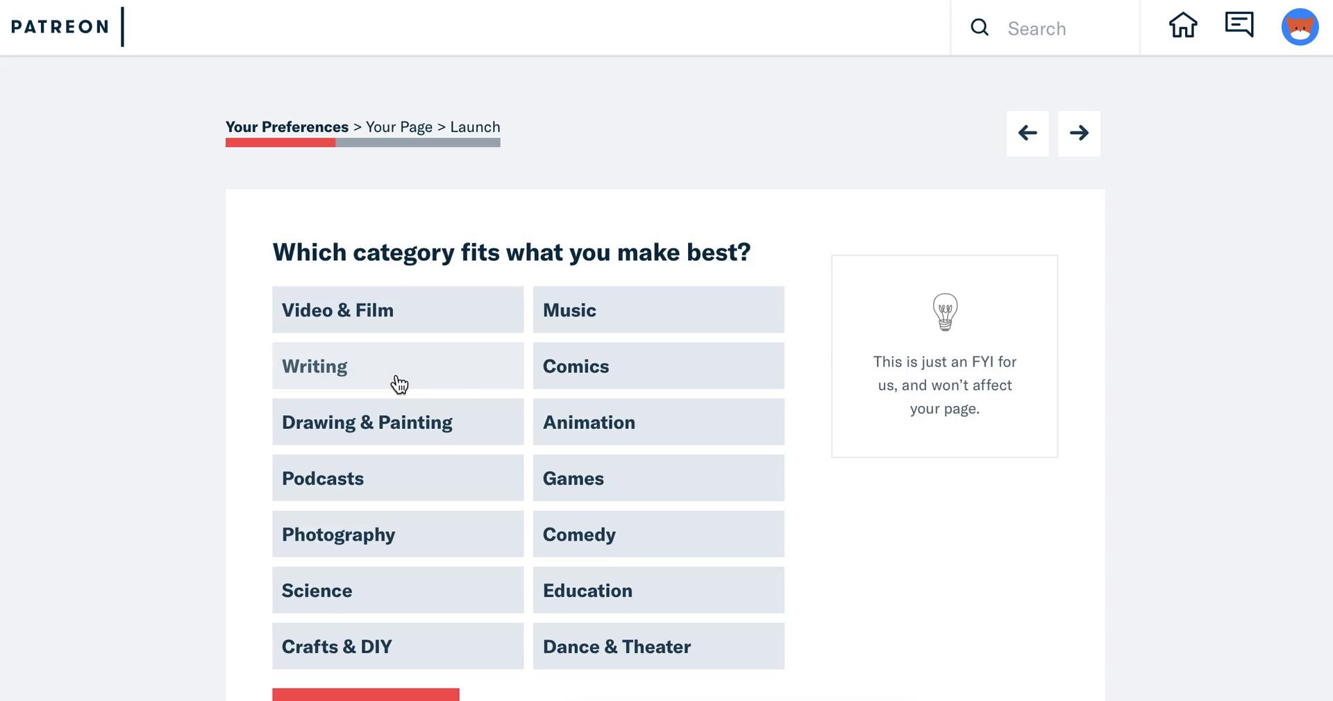 Onboarding screenshot