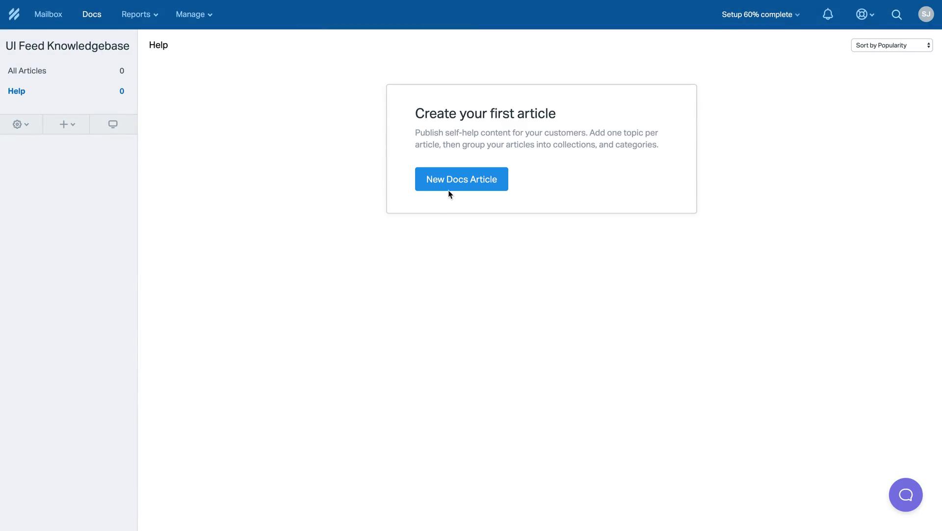 Creating a support article screenshot