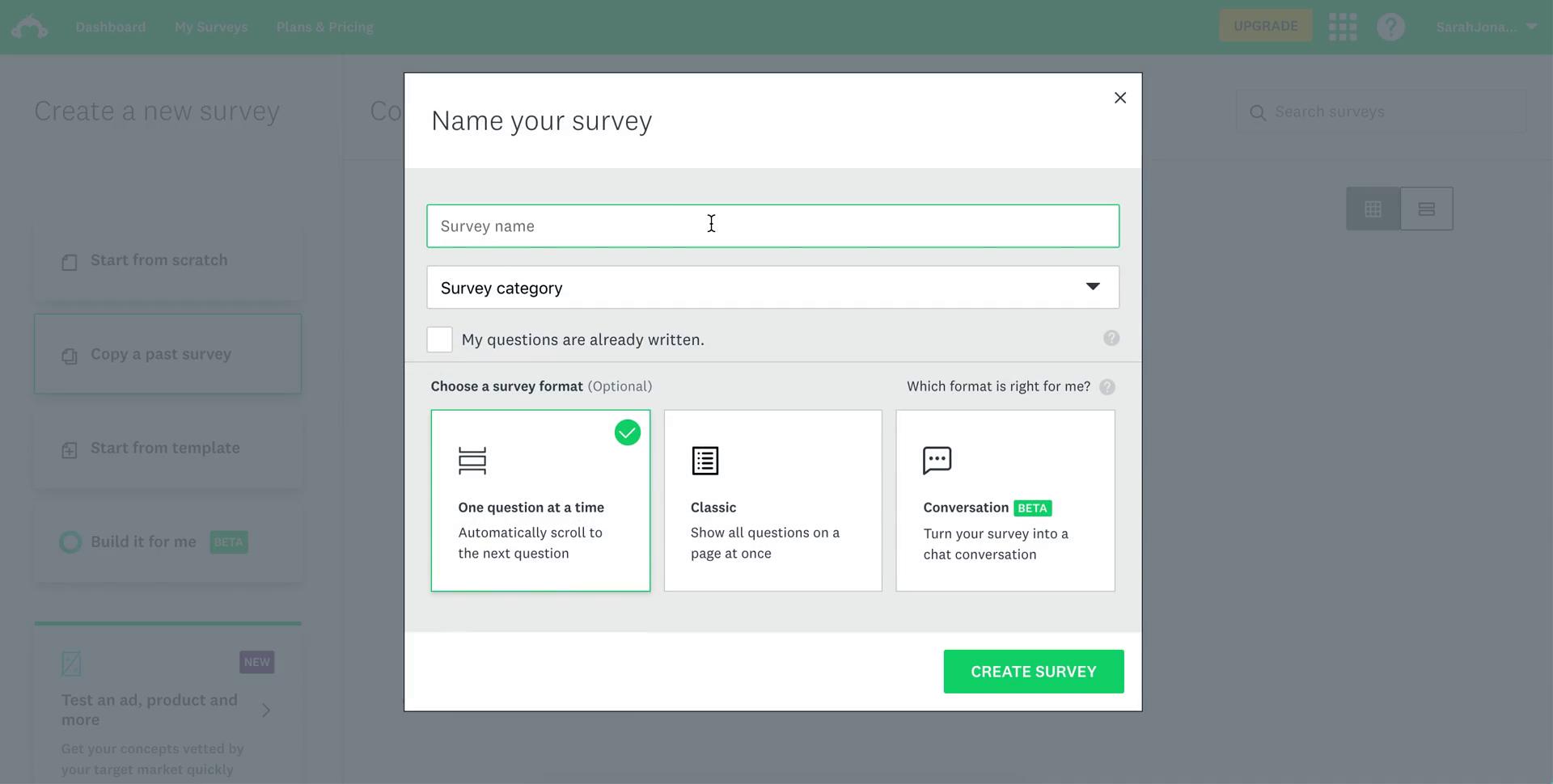 Creating a form on SurveyMonkey video thumbnail