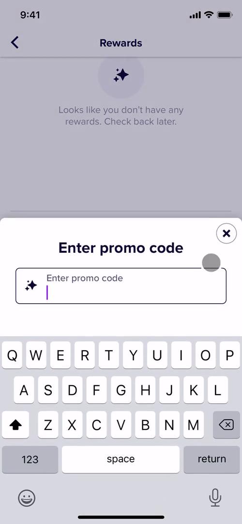 Creating promo codes screenshot