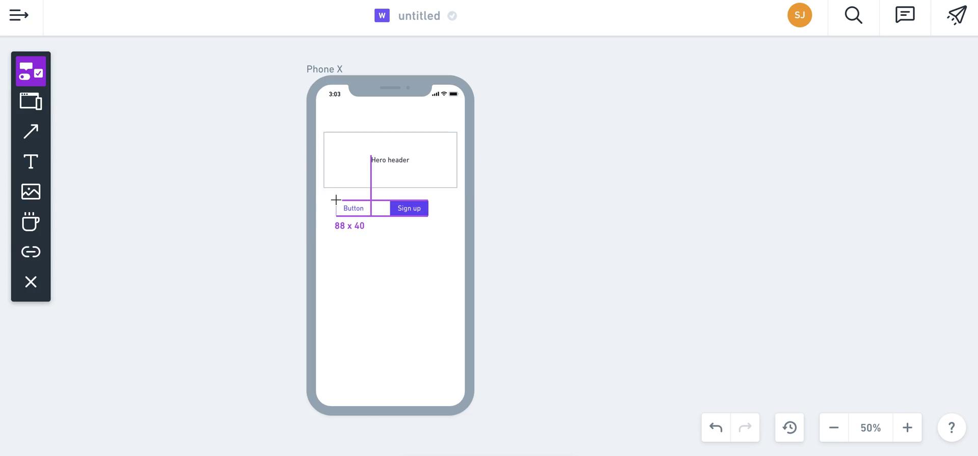 Creating a wireframe screenshot