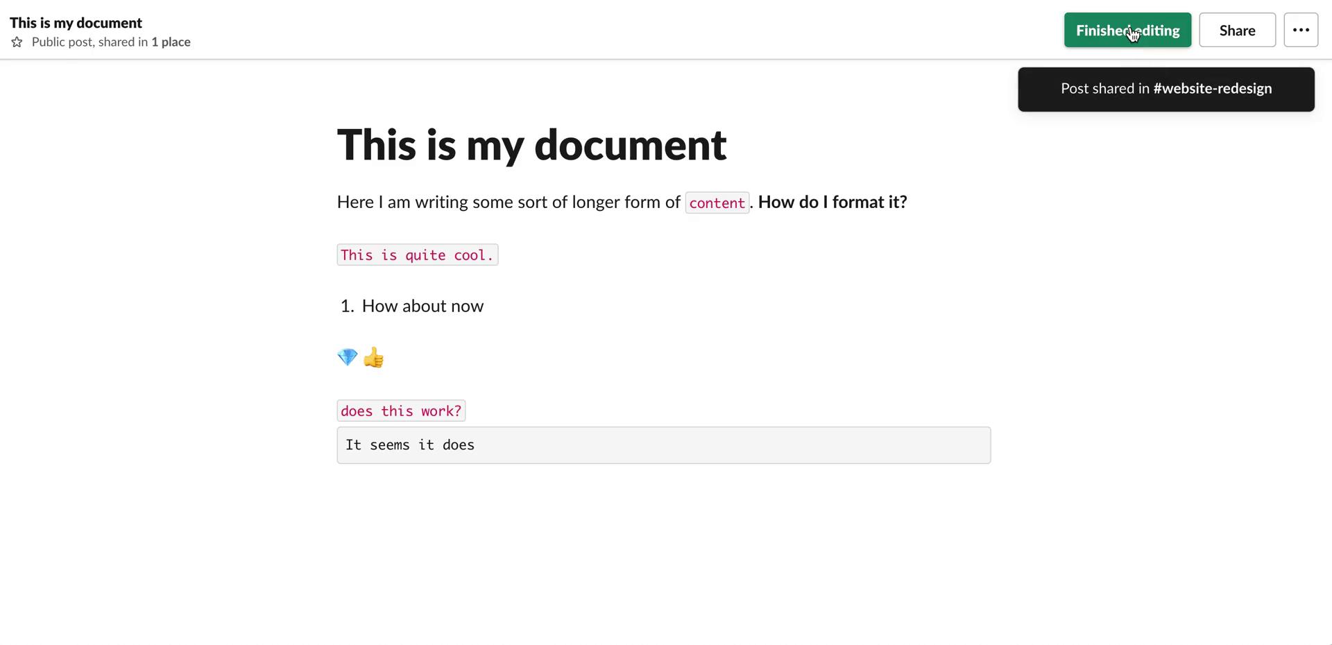 Creating a document on Slack video thumbnail