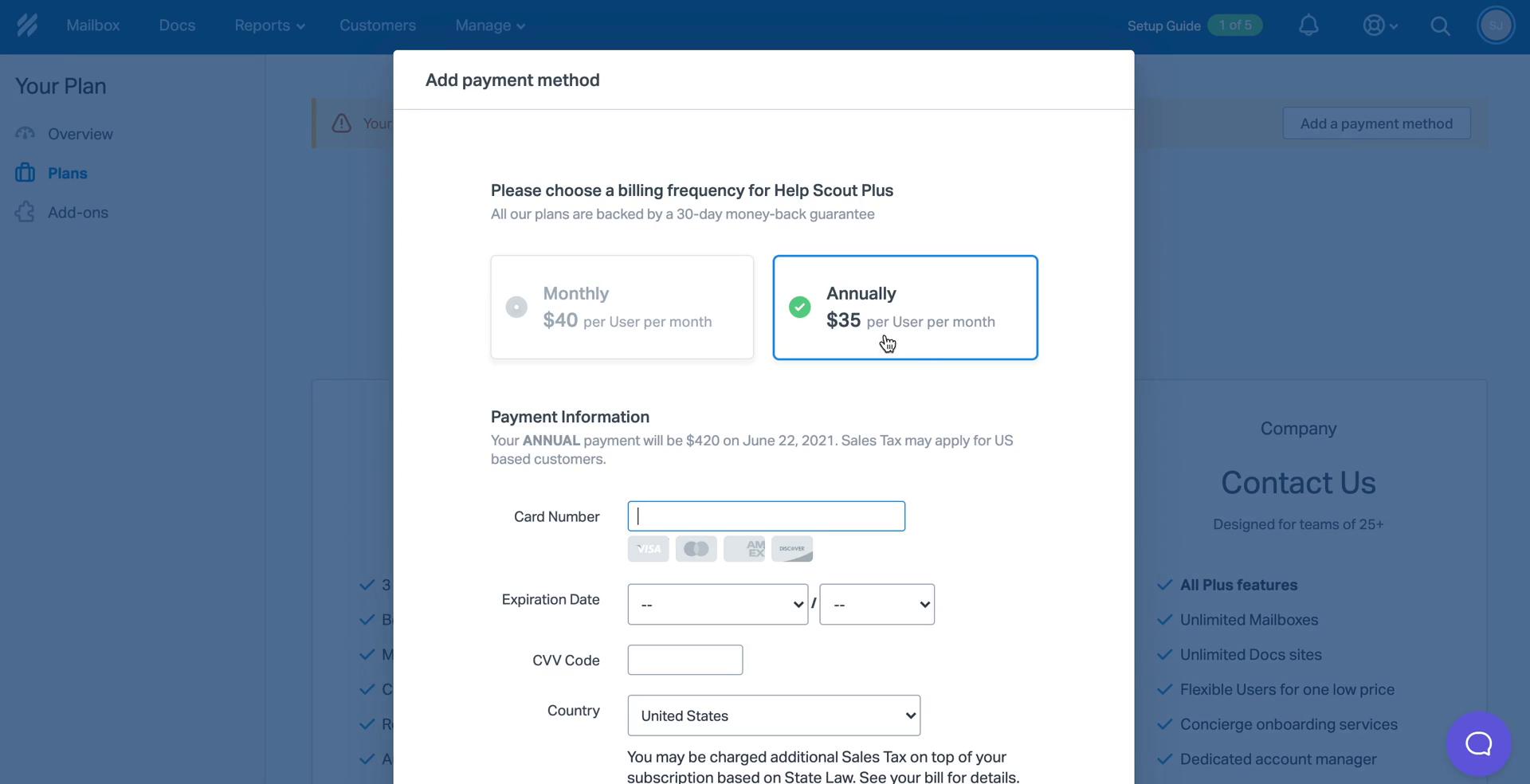 Onboarding screenshot