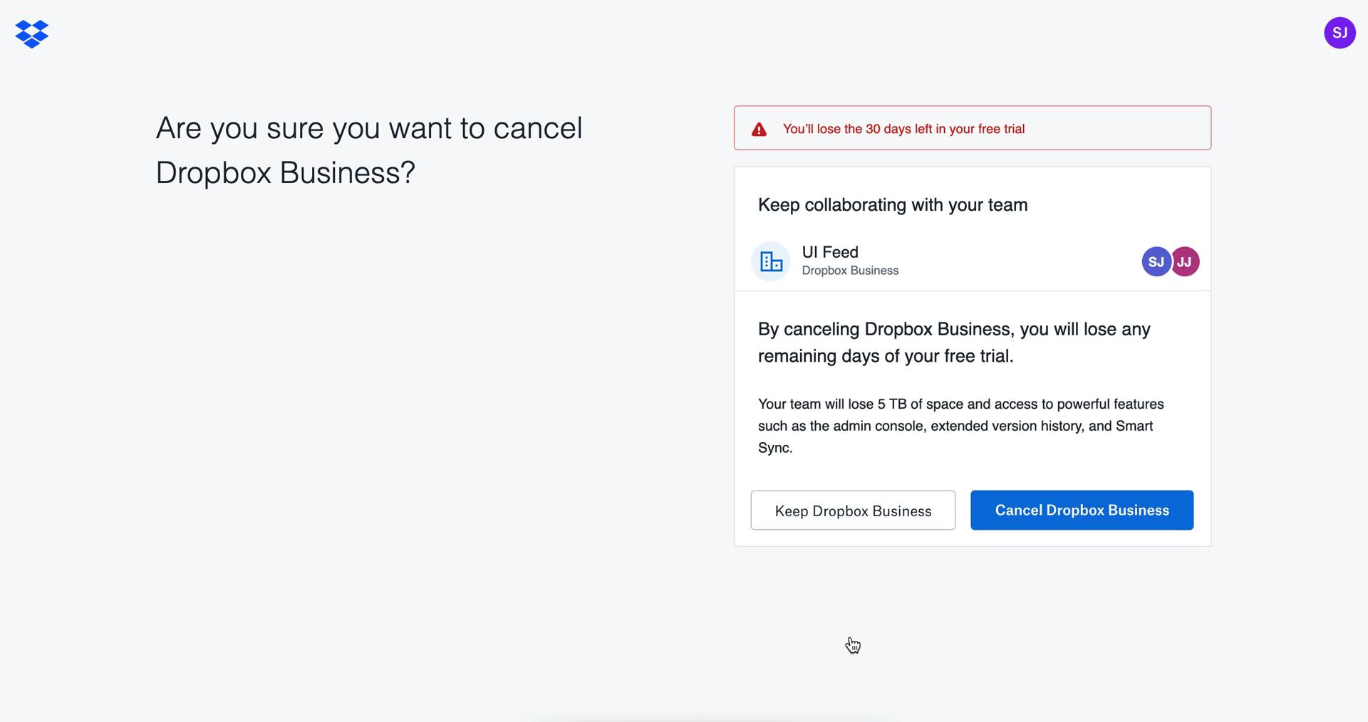 Downgrading your account on Dropbox video thumbnail