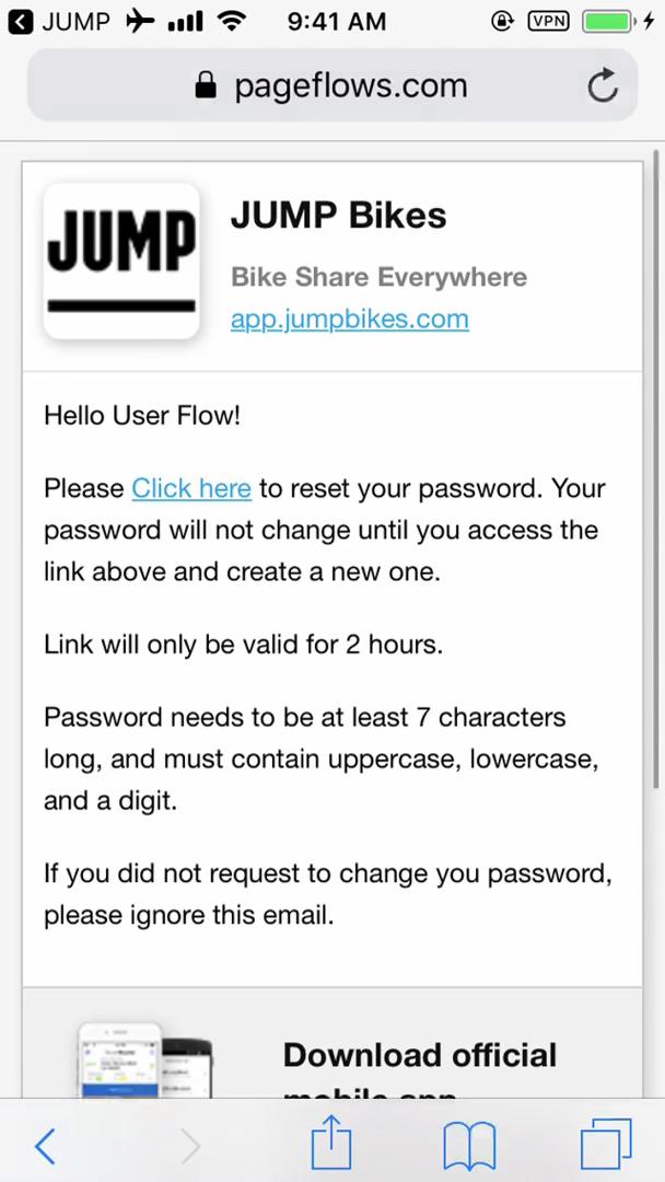 Password reset on Jump Bikes video thumbnail