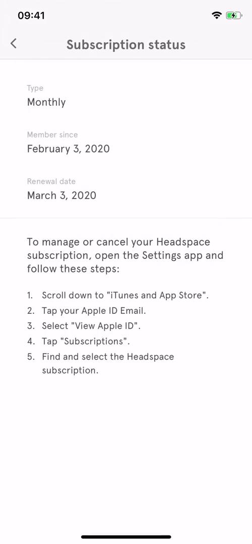 Cancelling your subscription on Headspace video thumbnail
