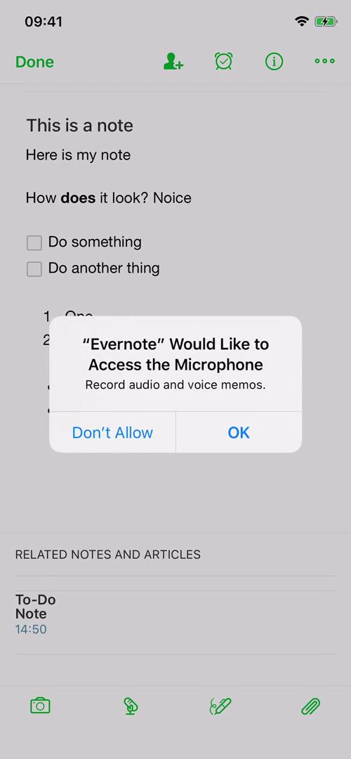 Microphone permissions video thumbnail