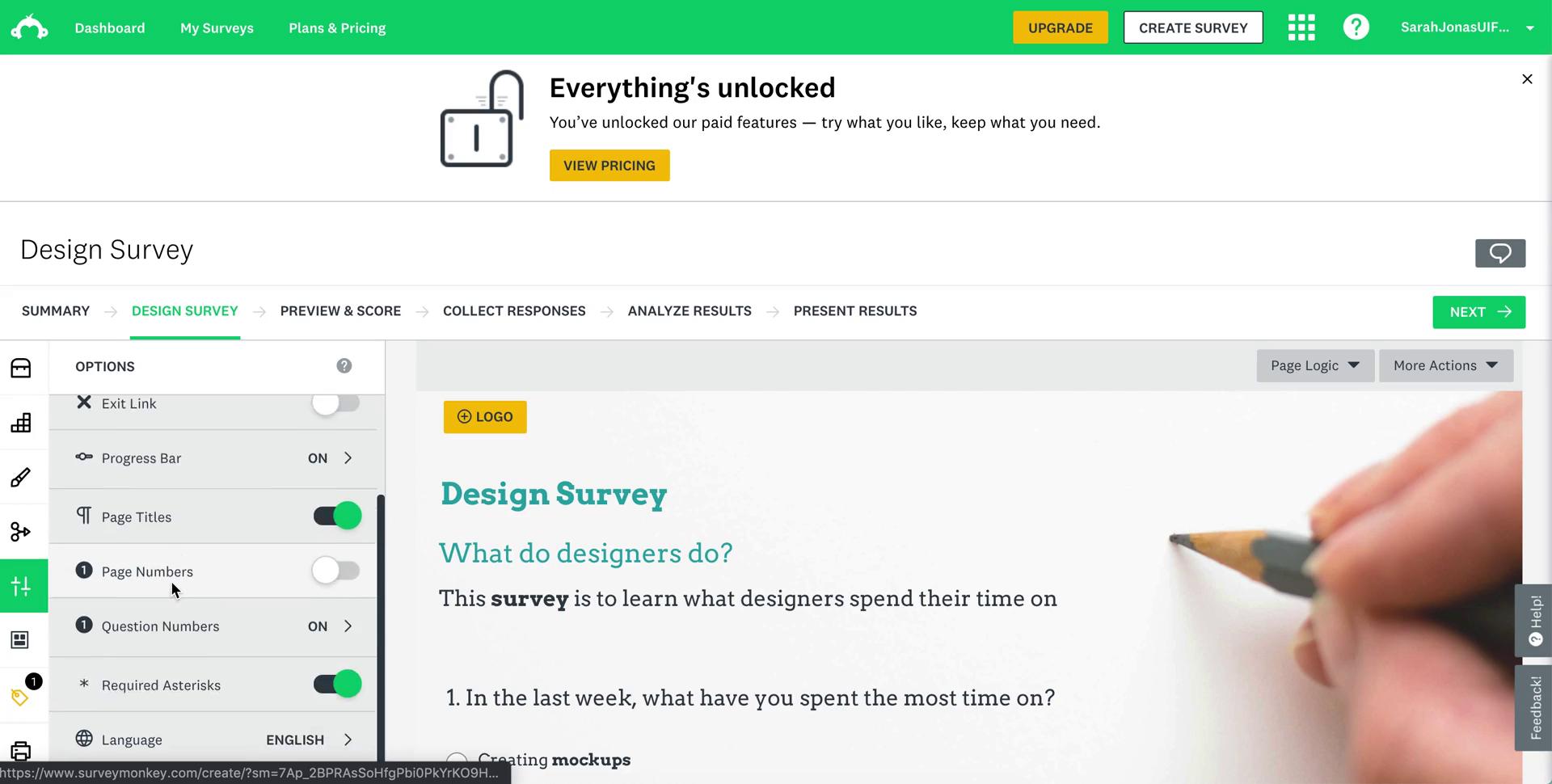 Creating a form on SurveyMonkey video thumbnail