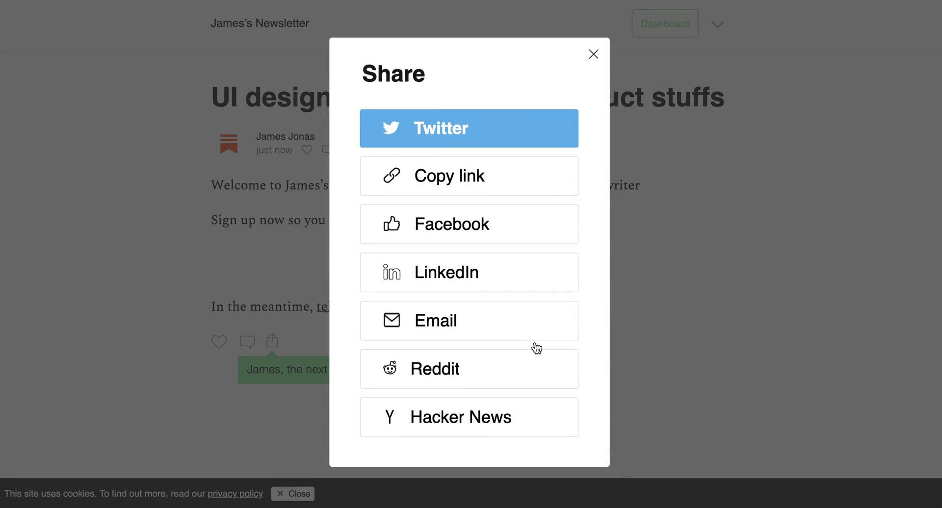 Onboarding screenshot