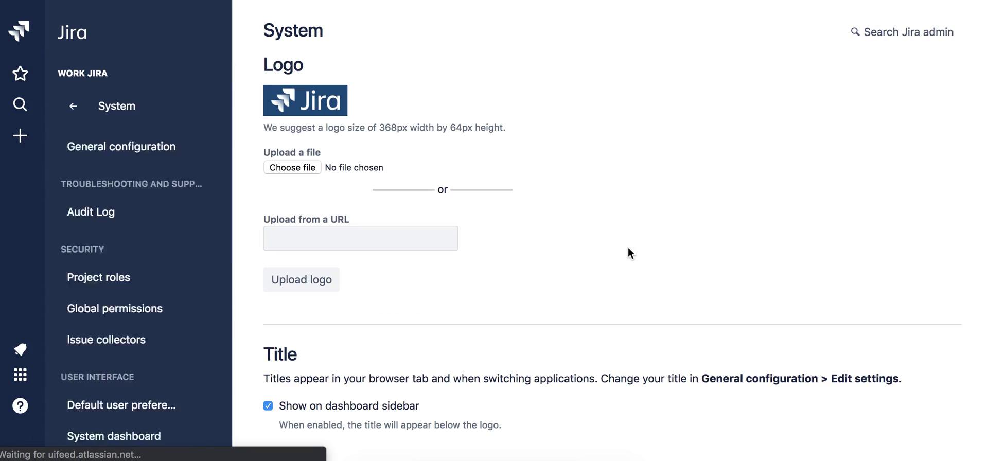 Customization settings on Jira video thumbnail