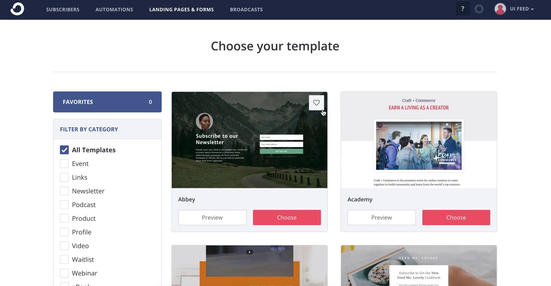 Creating a landing page screenshot