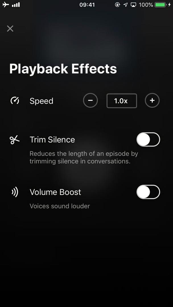 Playback settings video thumbnail