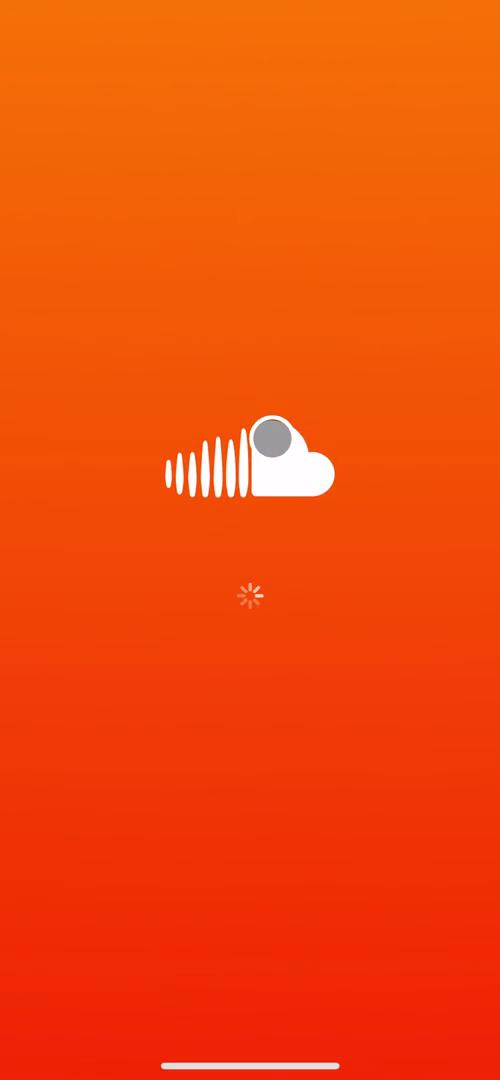 SoundCloud splash screen screenshot