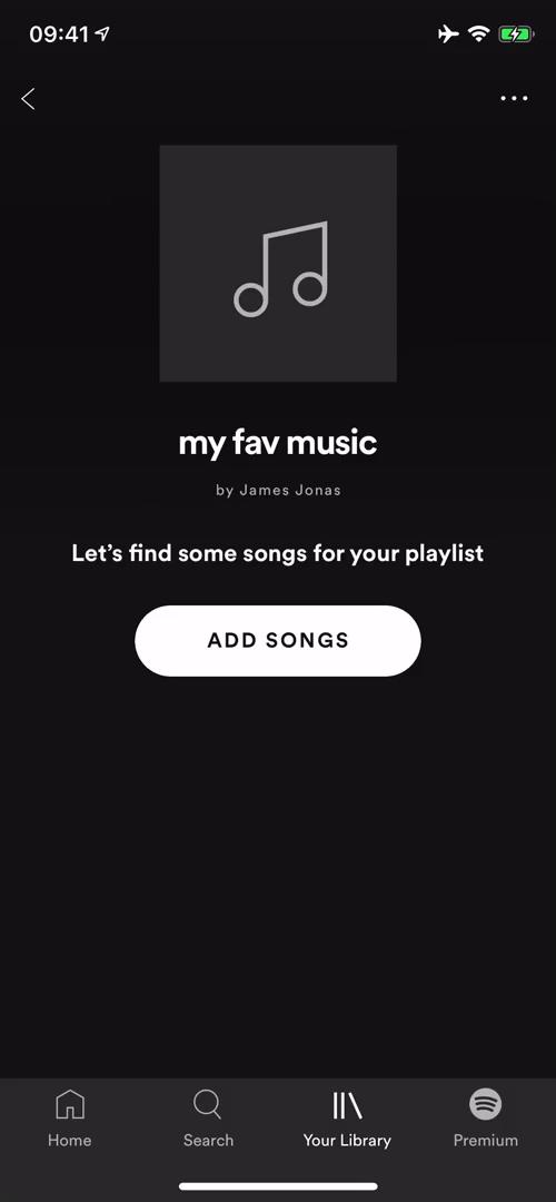 Creating a playlist screenshot