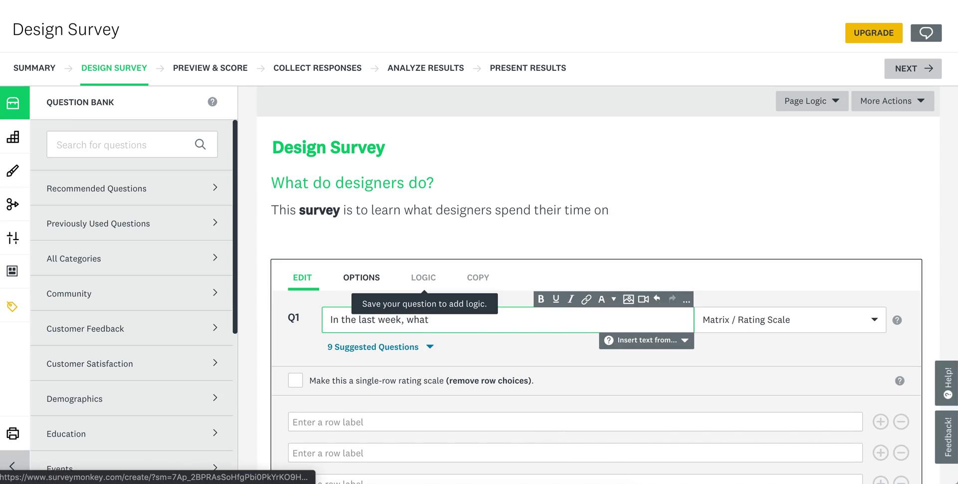 Creating a form on SurveyMonkey video thumbnail