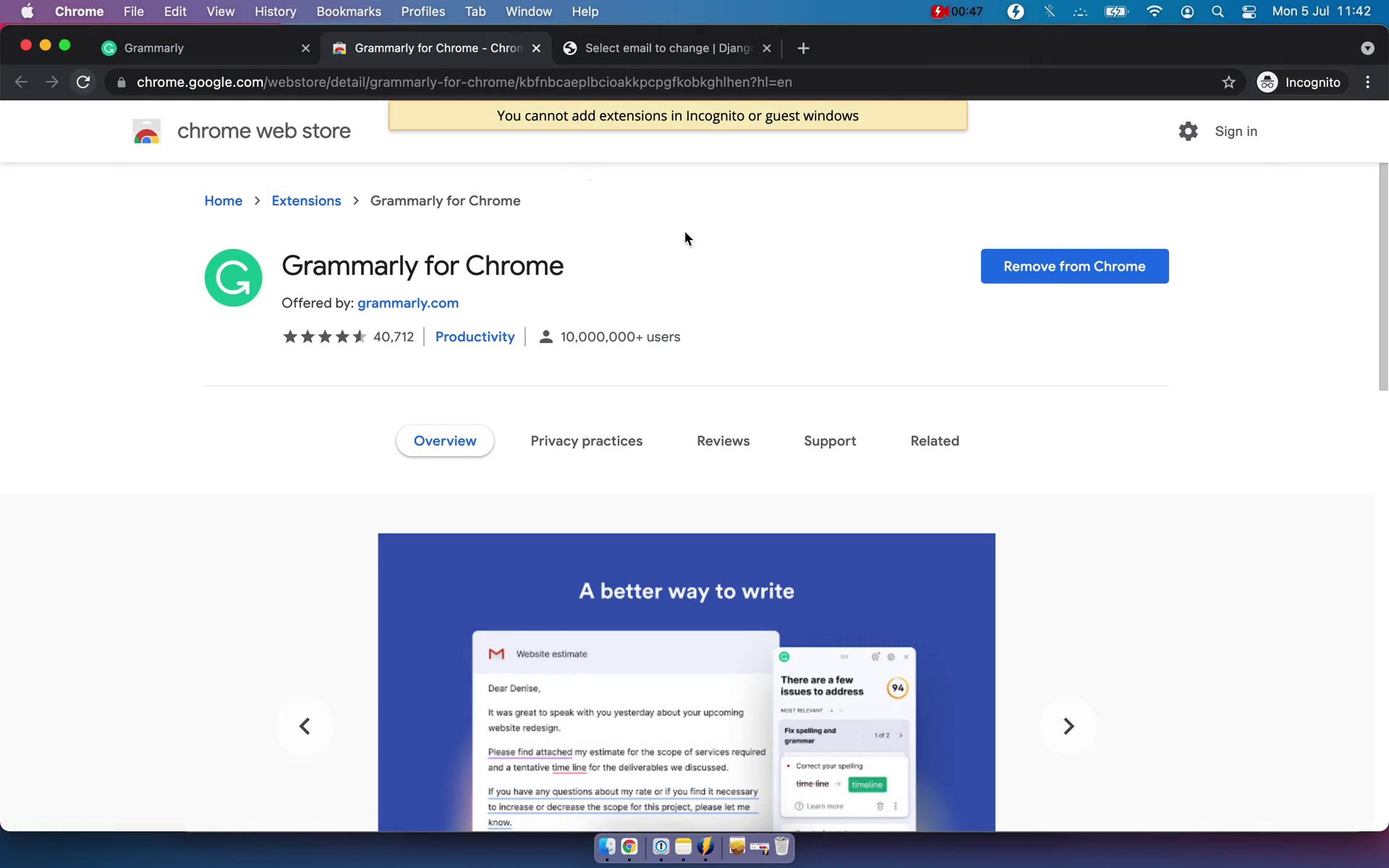 Accepting an invite on Grammarly video thumbnail