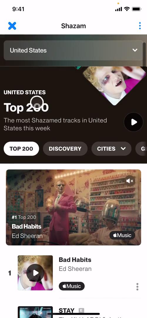 Searching on Shazam video thumbnail