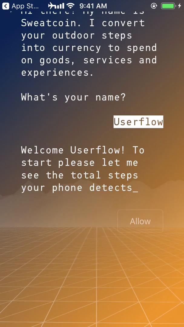 Onboarding screenshot