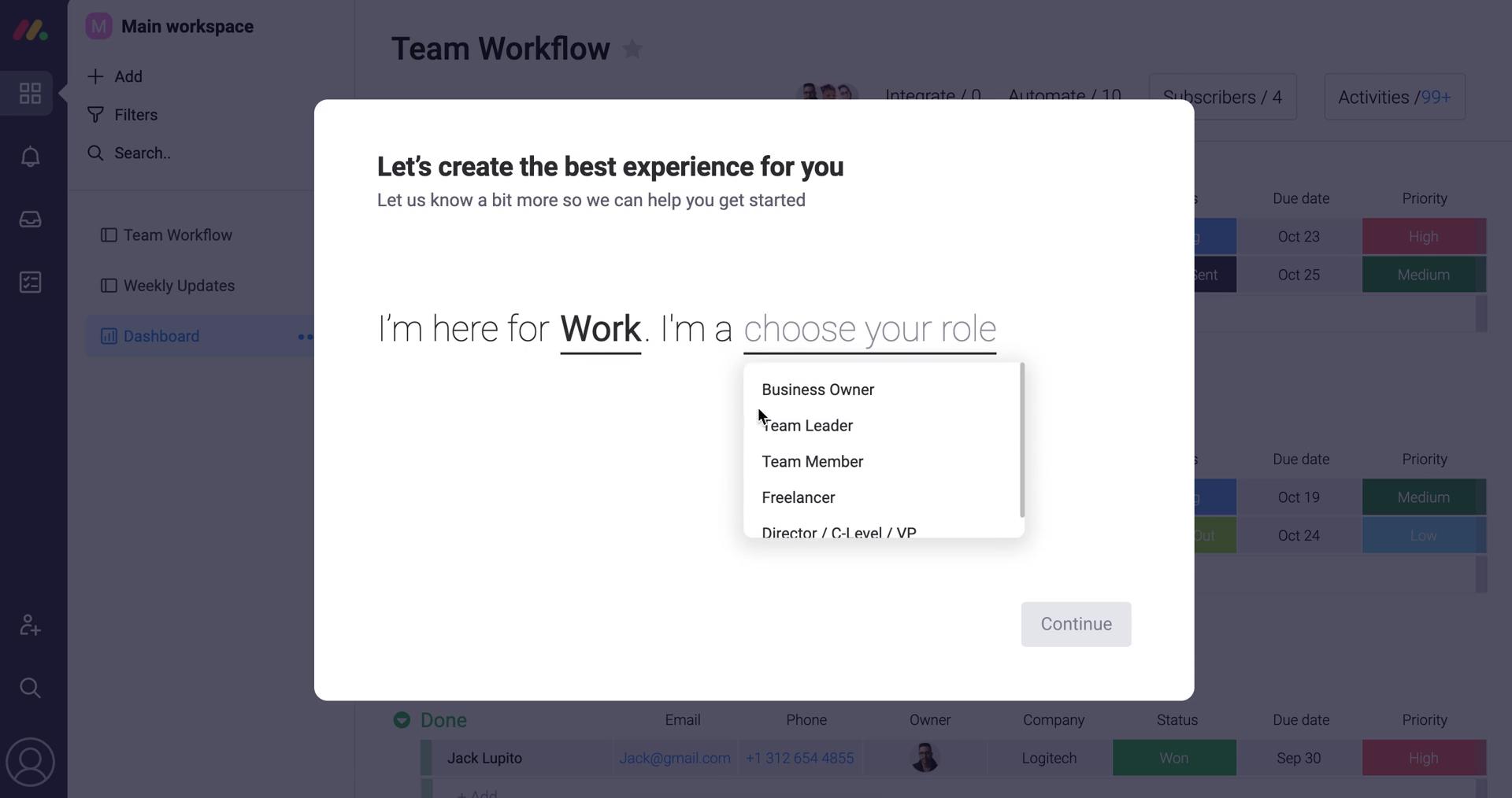 Onboarding screenshot