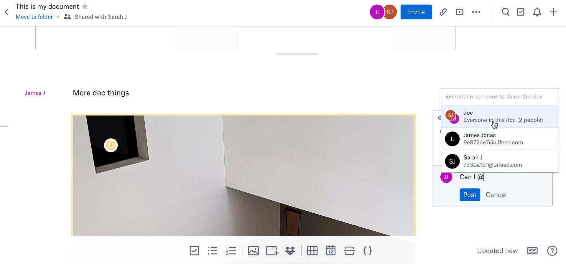 Commenting on Dropbox Paper video thumbnail