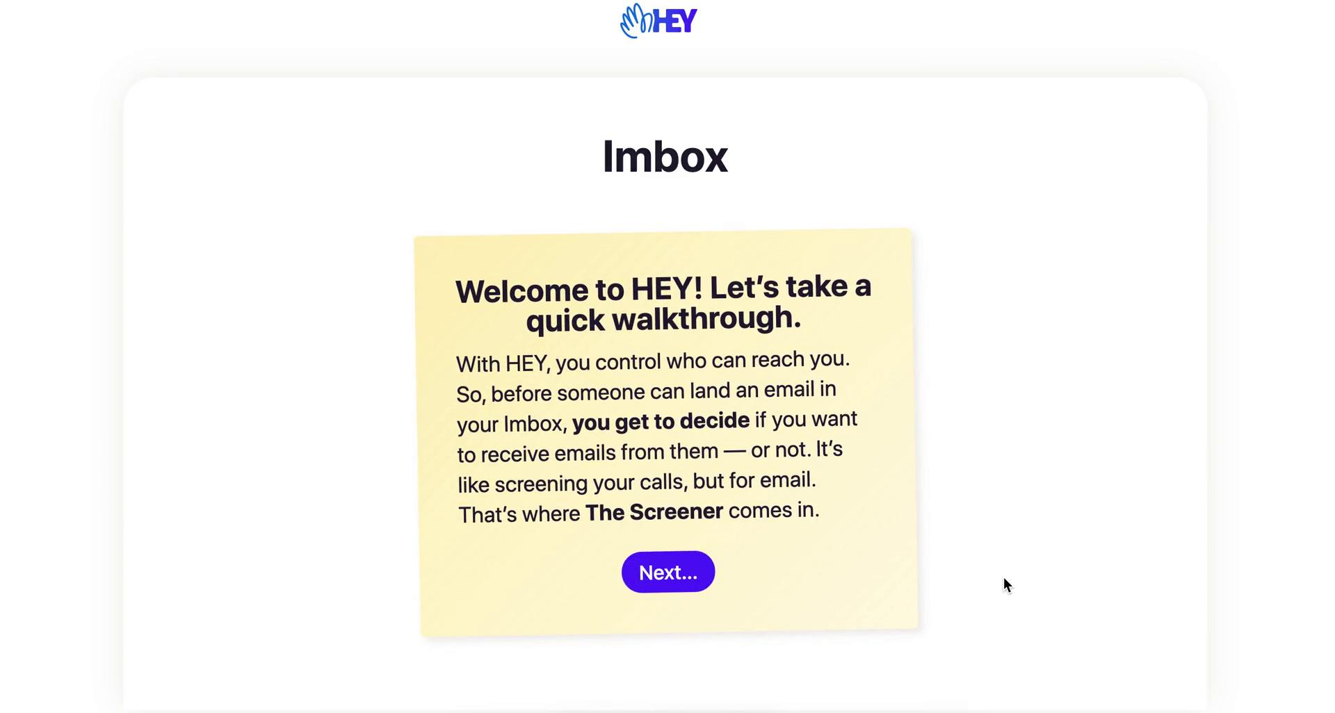 Onboarding screenshot