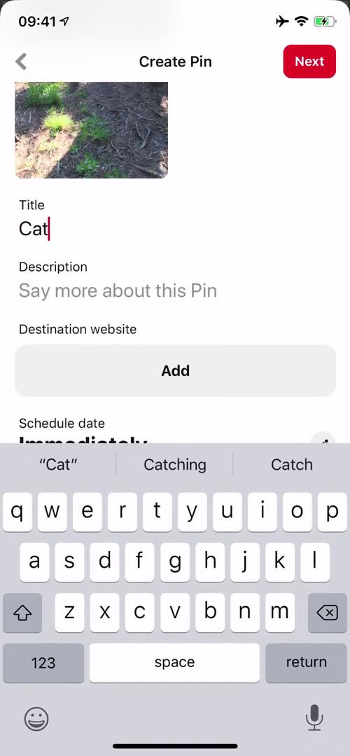 Add Pin details video thumbnail