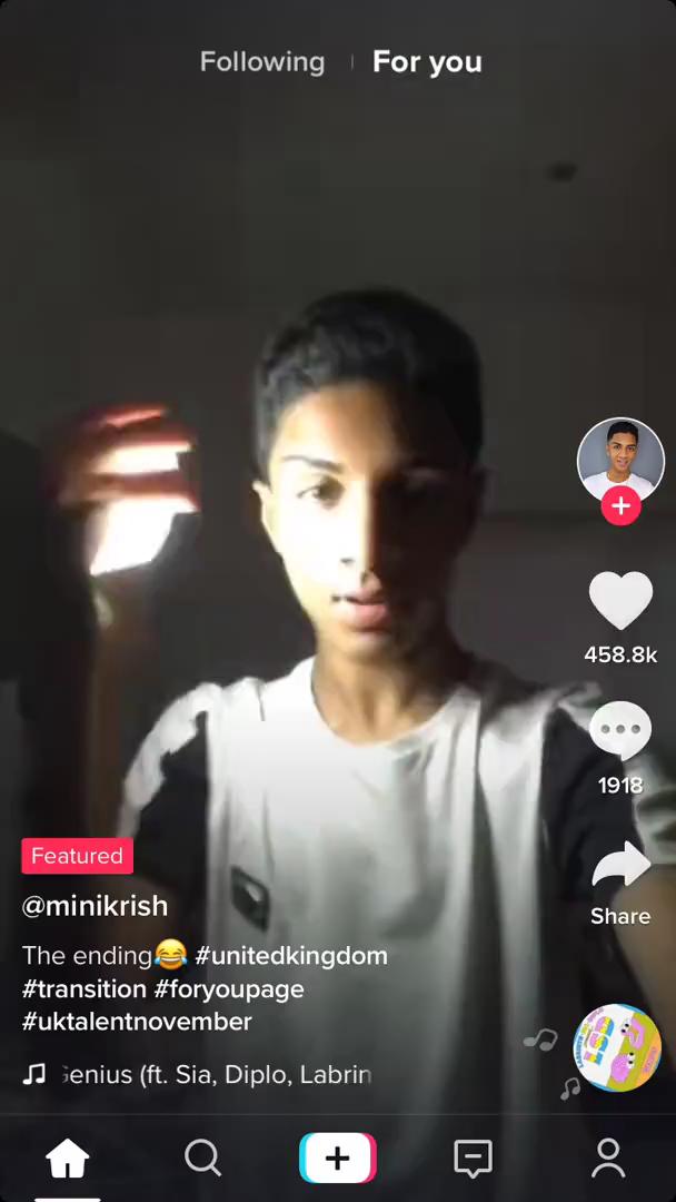 Commenting on TikTok video thumbnail