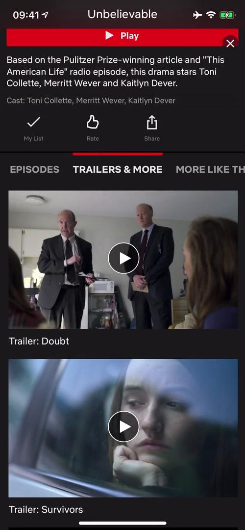 General browsing on Netflix video thumbnail