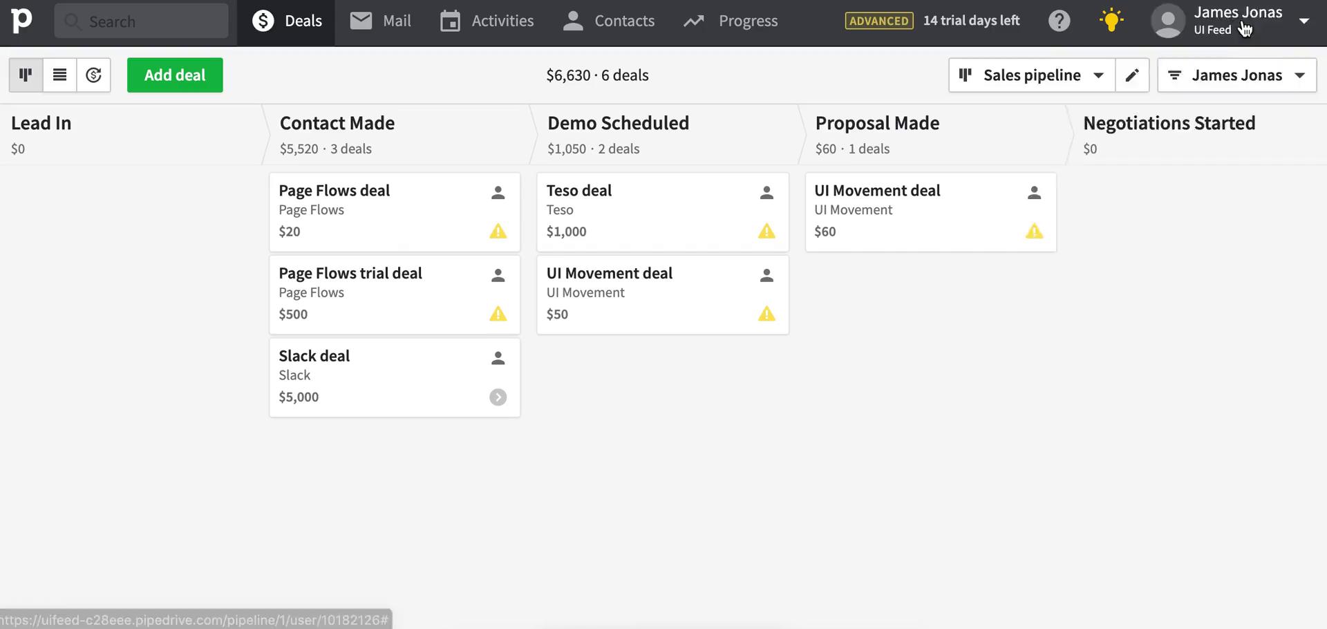 Creating an automation workflow screenshot