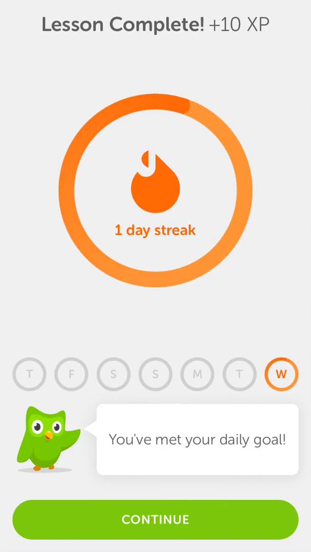 Completing a level on Duolingo video thumbnail