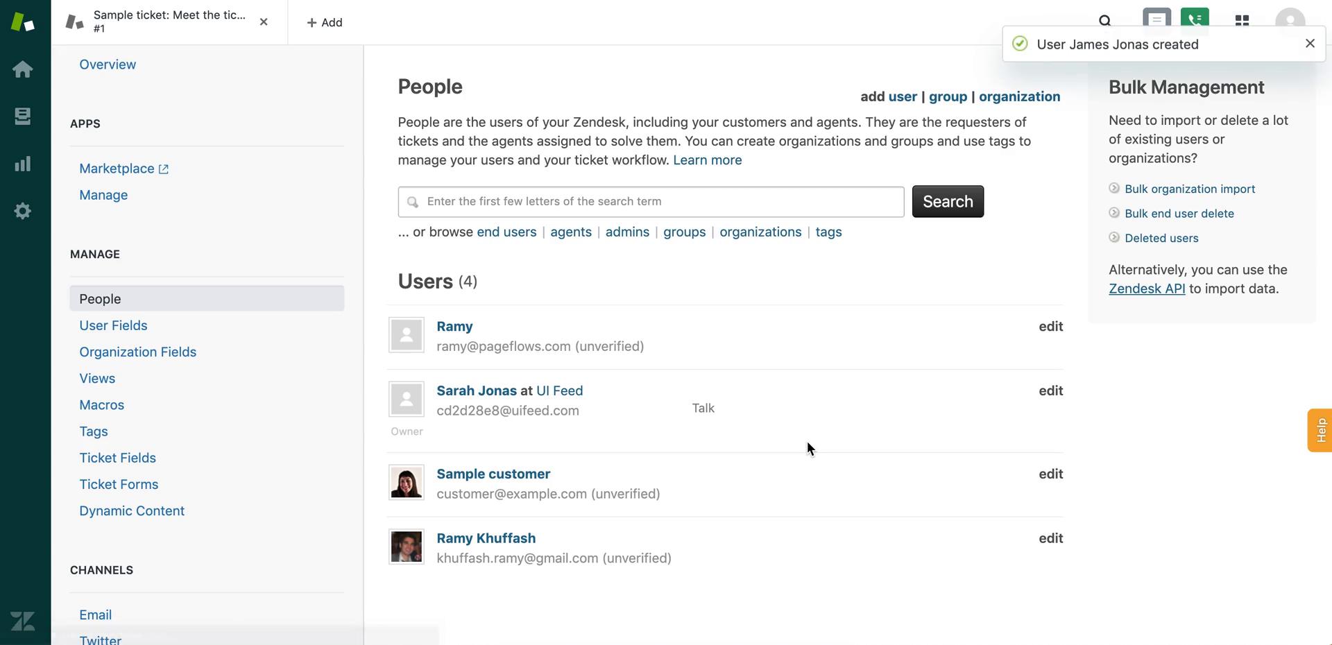 Inviting people on Zendesk video thumbnail