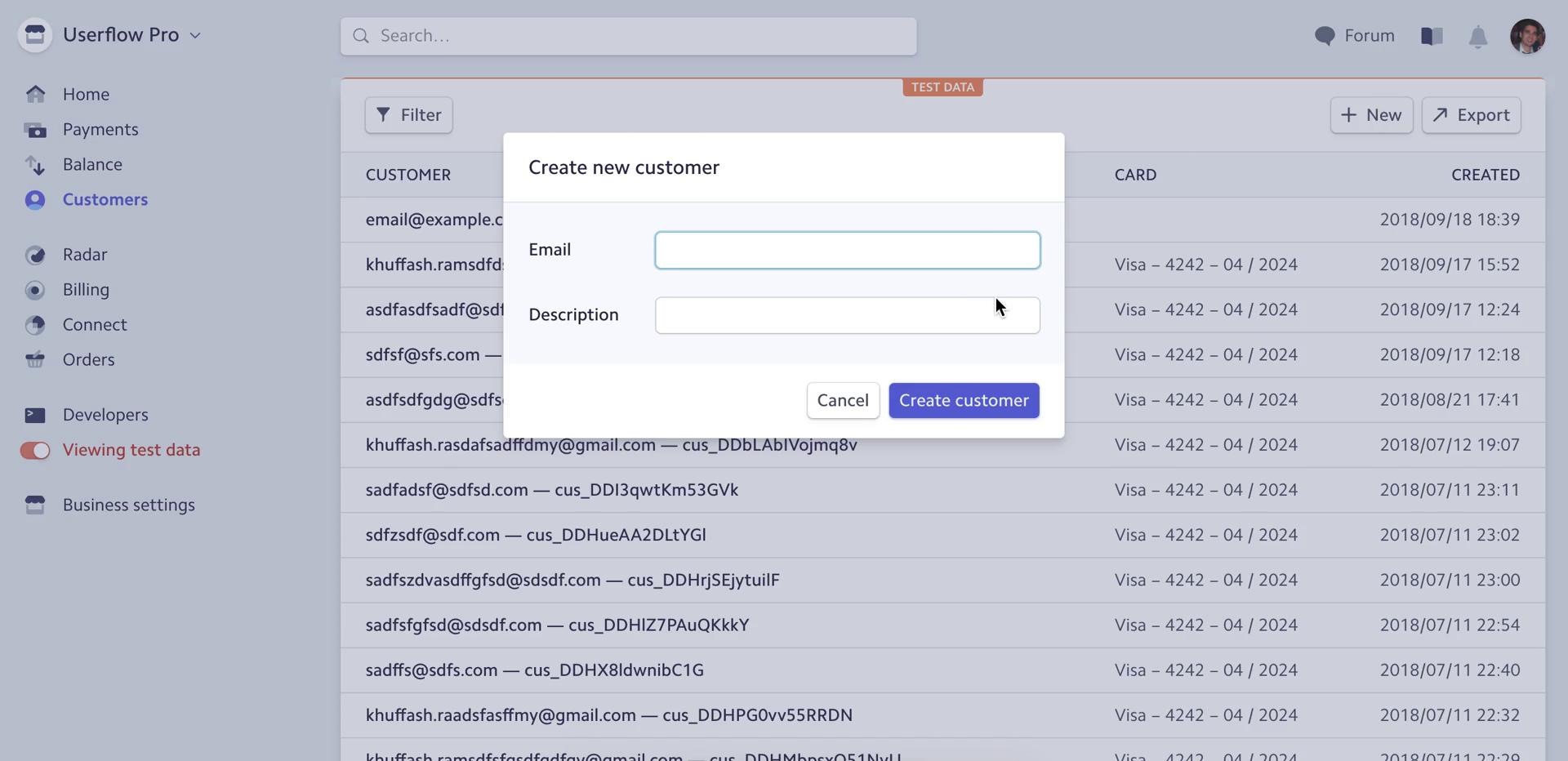 CRM screenshot