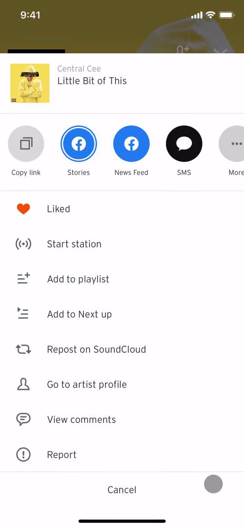 Listening screenshot