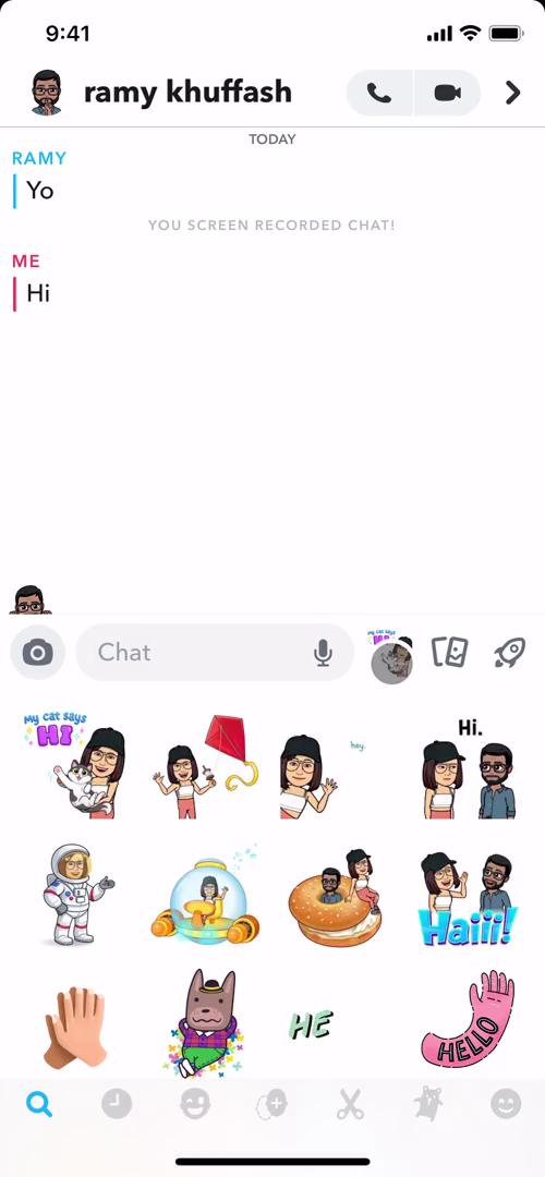 Chat screenshot