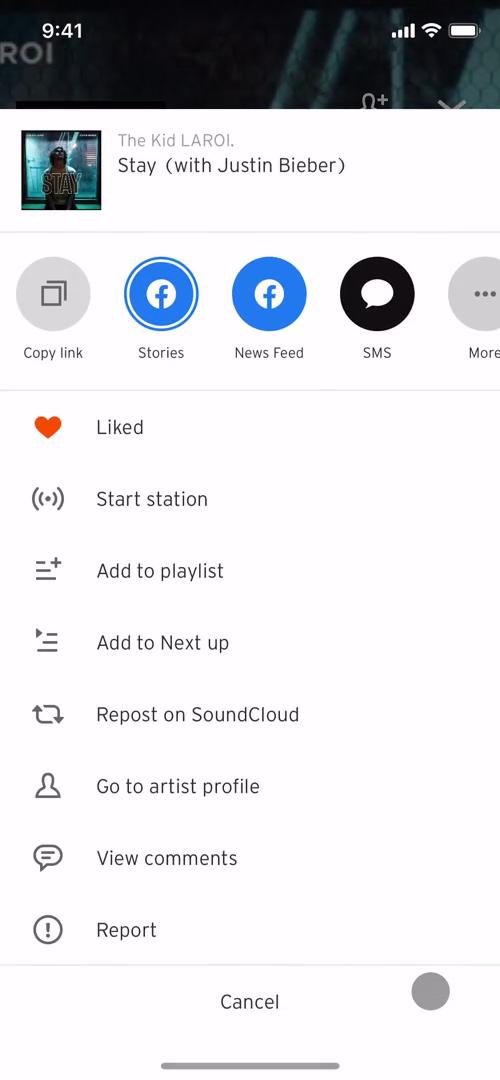 General browsing on SoundCloud video thumbnail