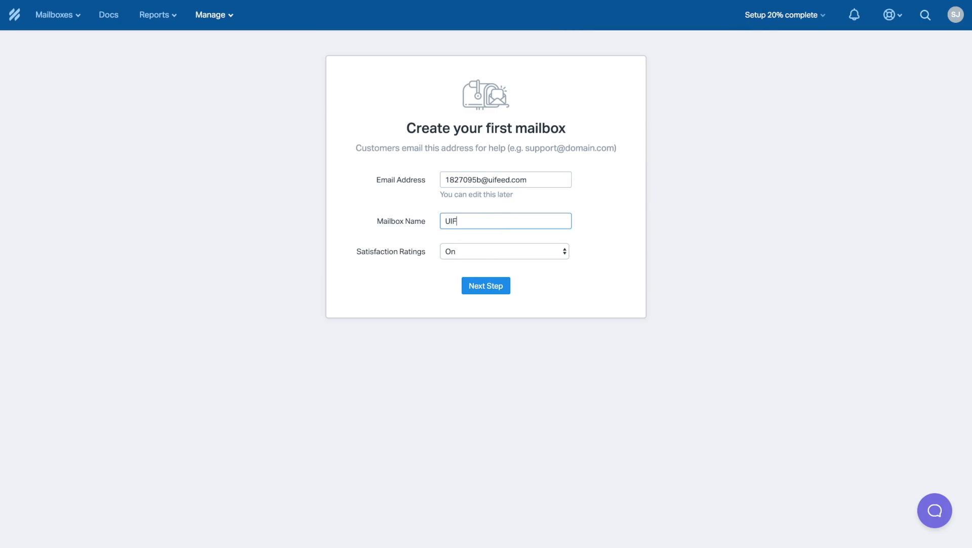 Onboarding screenshot