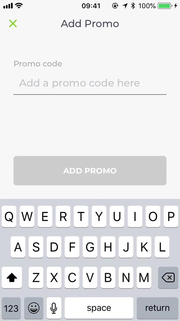 Creating promo codes screenshot